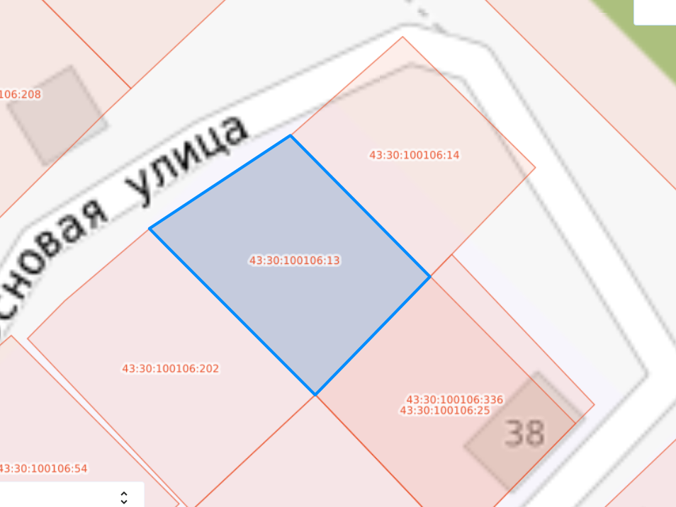 Сообщение о возможности предоставления в собственность земельного участка с кадастровым номером 43:30:100106:13.